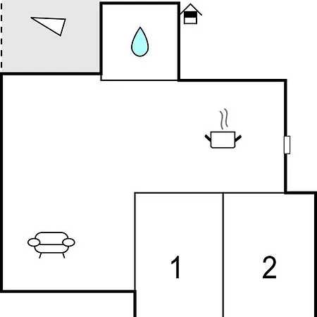 Apartman Awesome In With Kitchen